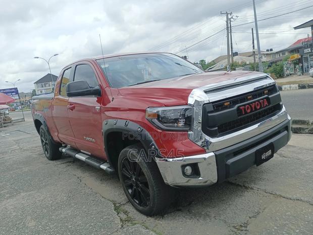 Toyota Tundra CrewMax 2008 Red at Akwa Ibom